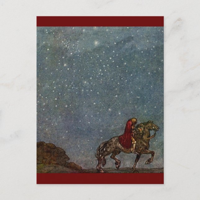 Carte Postale Princes équitation (Devant)