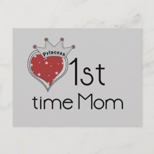 Carte Postale Princess Heart 1st Time Maman Tshirts et cadeaux