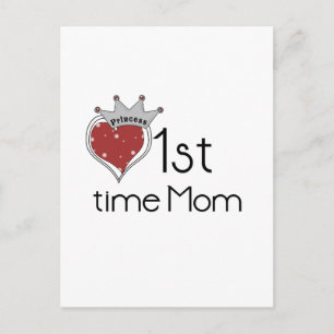 Carte Postale Princess Heart 1st Time Maman Tshirts et cadeaux