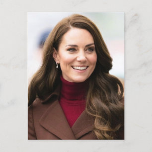 Carte Postale Princess Kate brun stylisé