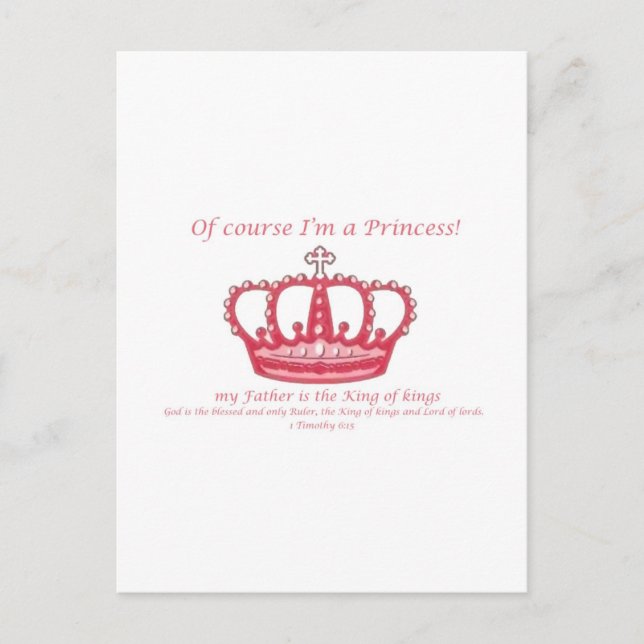 Carte Postale Princesse (Devant)