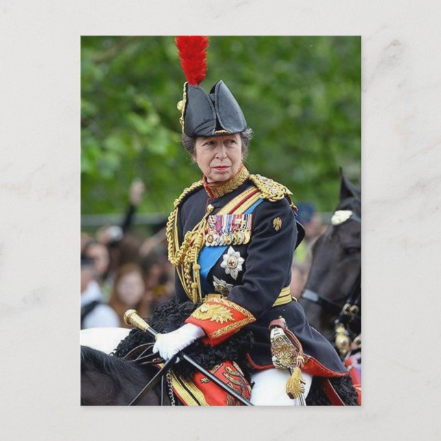 Carte Postale Princesse Anne Gold Stick en attente @ Coronation (Devant)