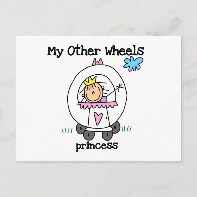 Carte Postale Princesse Autres Roues (Devant)