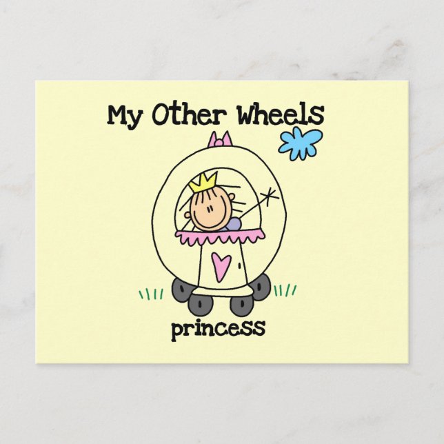 Carte Postale Princesse Autres Roues (Devant)