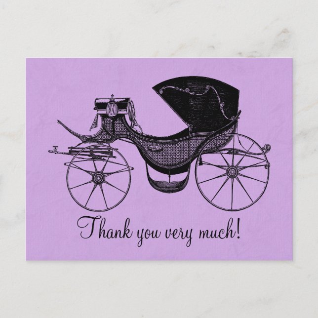 Carte Postale Princesse Baby shower Merci (Devant)