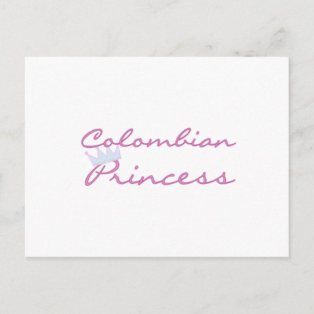 Carte Postale Princesse colombienne (Devant)