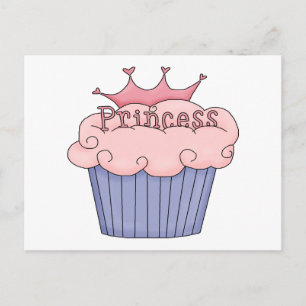 Carte Postale Princesse Cupcake