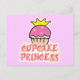 Carte Postale Princesse Cupcake