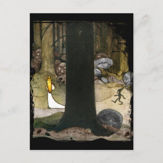 Carte Postale Princesse dans les bois