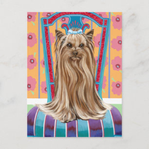 Carte Postale Princesse de la Couronne Yorkie