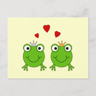 Carte Postale Princesse de la grenouille et Prince de la grenoui