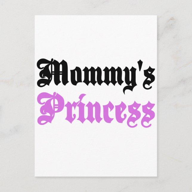 Carte Postale Princesse de maman (Devant)