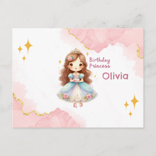 Carte Postale Princesse Délice d'anniversaire