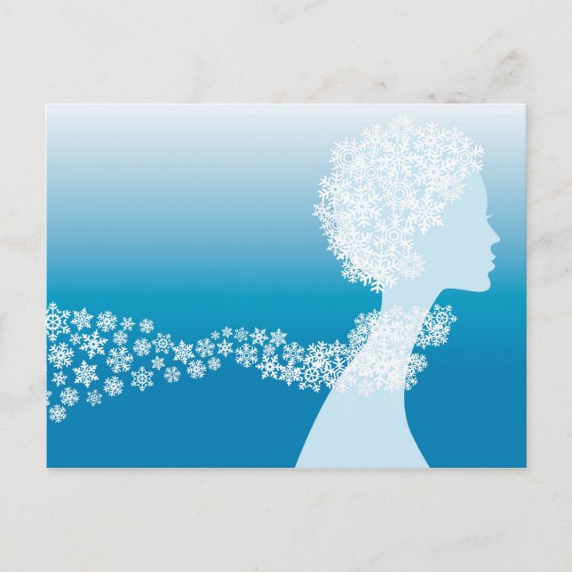 Carte Postale princesse des neiges (Devant)