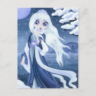 Carte postale Princesse d'hiver en Neige