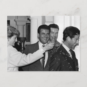 Carte Postale Princesse Diana Prince Charles bouteille à prop dr