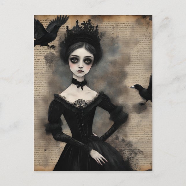 Carte Postale Princesse et les Ravens (Devant)