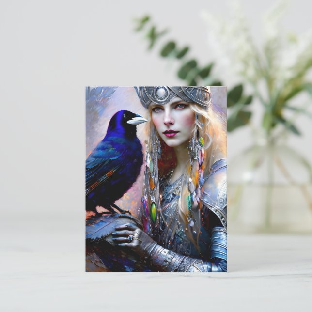 Carte Postale princesse guerrière celte (Debout devant)