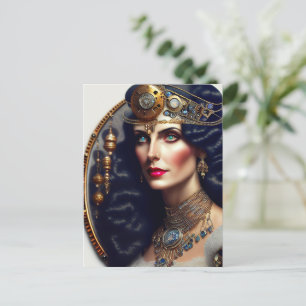 Carte Postale princesse guerrière Steampunk