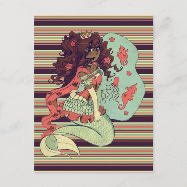 Carte Postale Princesse Mermaid (Devant)