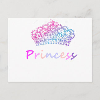 Carte Postale Princesse (multicolore)