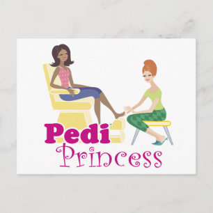 Carte Postale Princesse Pedicure