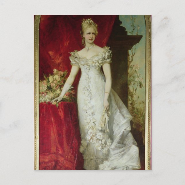 Carte Postale Princesse Stéphanie de Belgique (Devant)