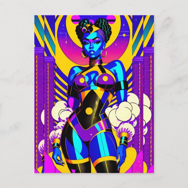 Carte Postale Princesse sur le pinceau - Ken Gage Art (Devant)