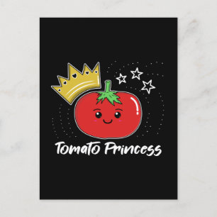Carte Postale Princesse Tomate - Cute Kawaii T-shirt tomate