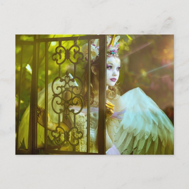 Carte Postale Princesse Unicorne Lumière (Devant)