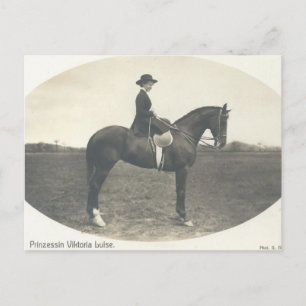 Carte Postale Princesse Viktoria Luise à cheval #048SS