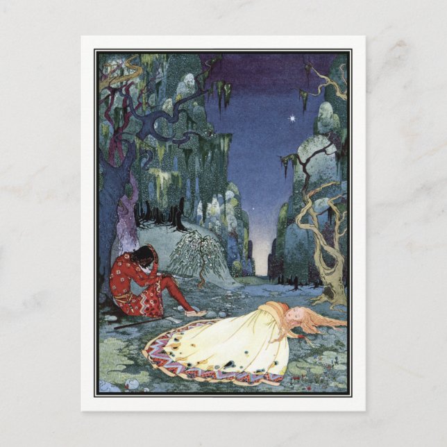 Carte Postale Princesse vintage par Virginia Frances Sterrett (Devant)
