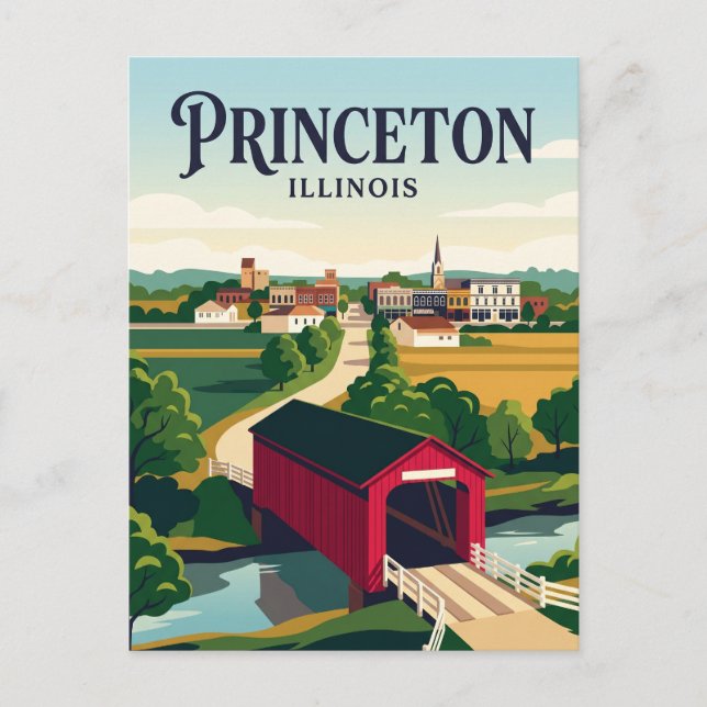 Carte Postale Princeton Illinois (Devant)