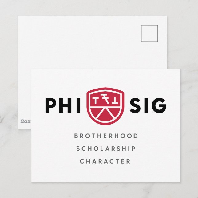 Carte Postale Principes Phi Sigma Kappa (Devant / Derrière)