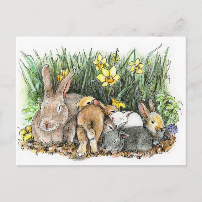 CARTE POSTALE PRINTEMPS (Devant)