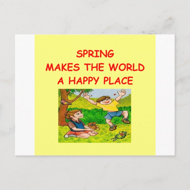 Carte Postale printemps (Devant)