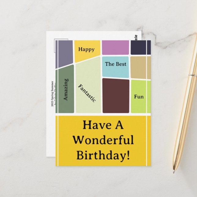 Carte Postale Printemps 2025 Été (Devant/Arrière en situation)