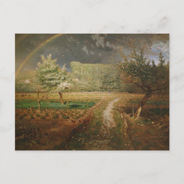 Carte Postale Printemps à Barbizon, 1868-73 (Devant)