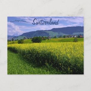 Carte Postale Printemps à Hirzel Suisse