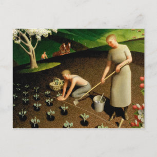 Carte Postale Printemps à la campagne, 1941 par Grant Wood