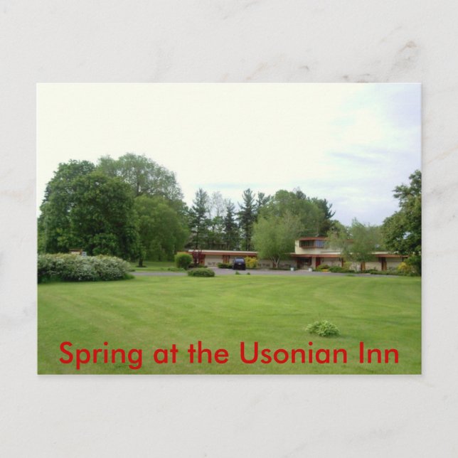 Carte Postale Printemps à l'Usonian Inn (Devant)