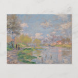 Carte Postale Printemps de la Seine par Monet Impressionniste<br><div class="desc">Peinture impressionniste du paysage par Claude Monet - Chefs-d'oeuvre classique - Claude Monet Impressionniste série - Printemps de la Seine</div>