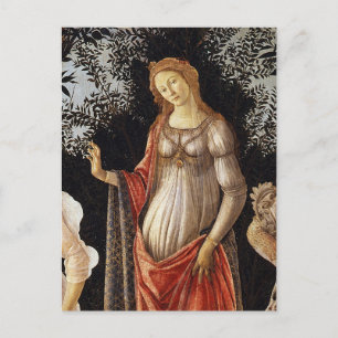 Carte Postale Printemps, détail de Vénus par Sandro Botticelli