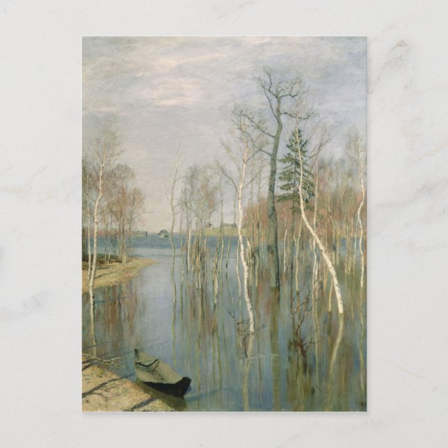 Carte Postale Printemps, Eau haute, 1897 (Devant)