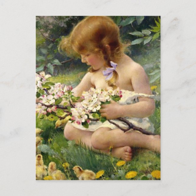 Carte Postale "Printemps" par Franz Dvorak (Devant)
