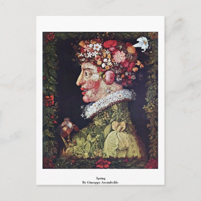 Carte Postale Printemps Par Giuseppe Arcimboldo (Devant)