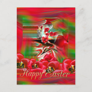 Carte postale Printemps Revival Art Pâques Abstrai