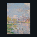 Carte Postale Printemps sur la Seine par Monet Impressionniste<br><div class="desc">Peinture impressionniste du paysage par Claude Monet - Chefs-d'oeuvre classique - Claude Monet Impressionniste série - Printemps de la Seine</div>