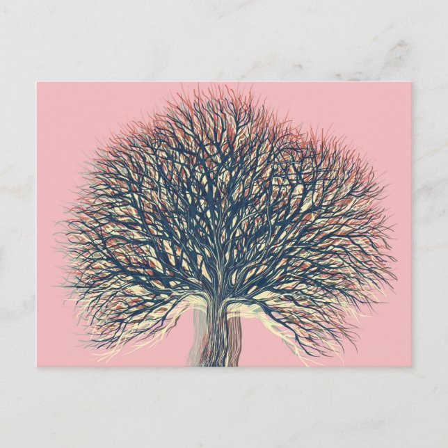 Carte Postale Printété automne hiver arbre #2 (Devant)