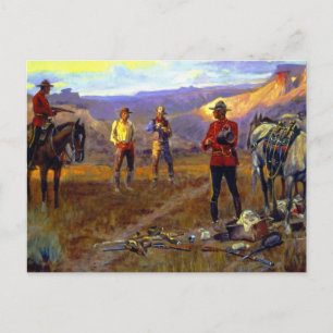 Carte Postale « Pris sur le fait » par Charles M. Russell